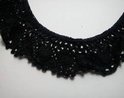 Black Crochet Lace* - Click Image to Close
